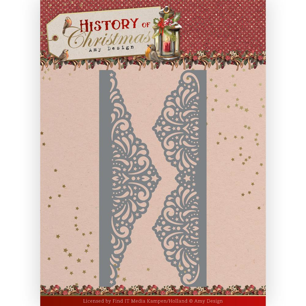 Find It Trading - Amy Design - History of Christmas - Lacy Christmas Borders Die