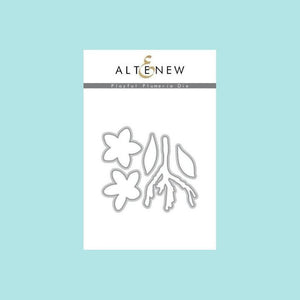 Snow Altenew - Playful Plumeria - Stamp, Die and Mask Stencil
