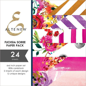Altenew - 6 x 6 inch Paper Pack - Sweet & Fabulous - Fuchsia Soiree