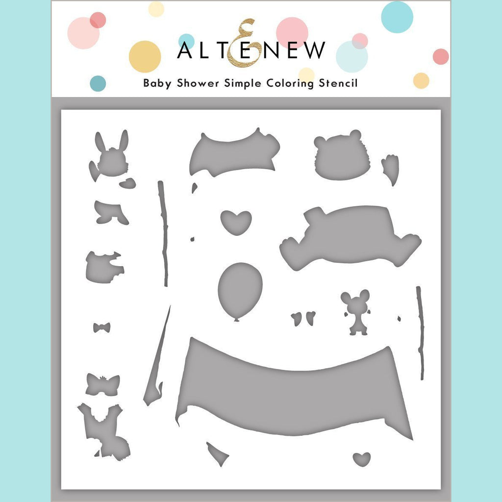 Altenew - Baby Shower Simple Coloring Stencil