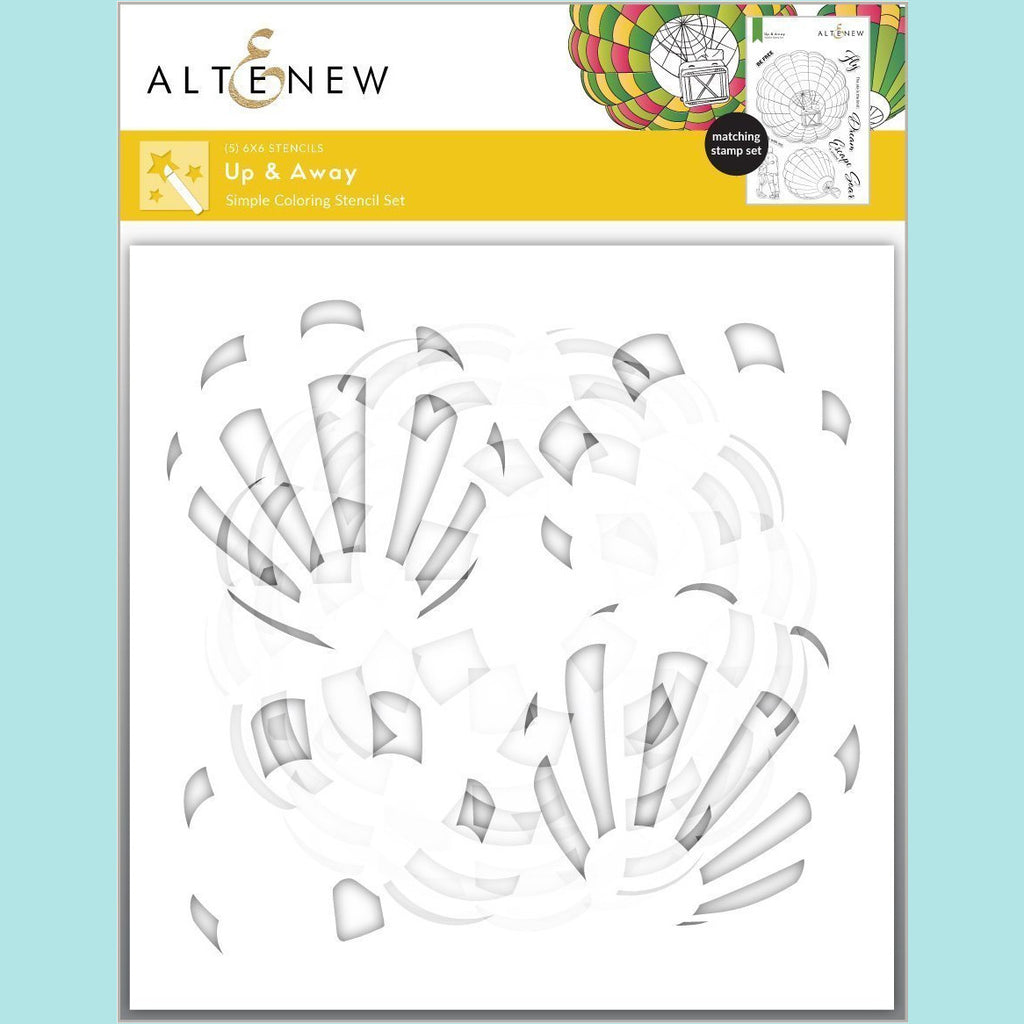 Altenew - Up & Away Simple Coloring Stencil (5 in 1)
