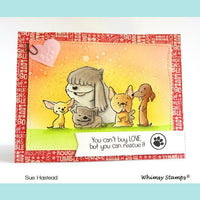 Whimsy Stamps Adopt Don't Shop DOGS Clear Stamps