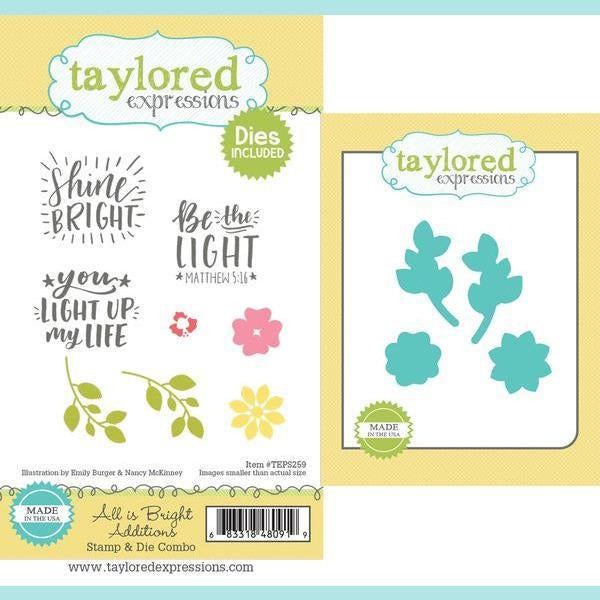 Taylored Expressions - Stamp & Die Combo - All is Bright Additions