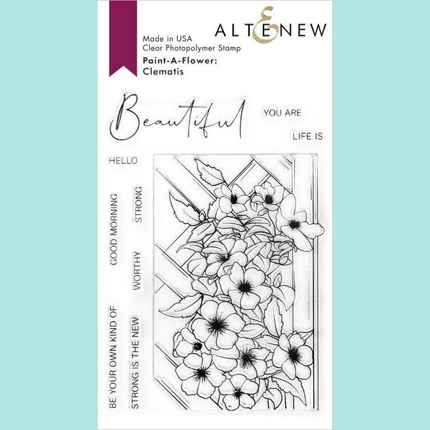 Altenew - Paint-A-Flower: Clematis Outline Stamp Set