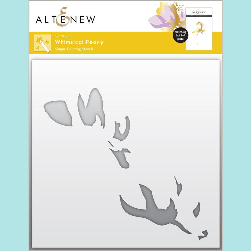 Altenew - Whimsical Peony Simple Coloring Stencil