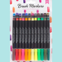 American Crafts - Brush Markers - Fine - Lipstick Swatch