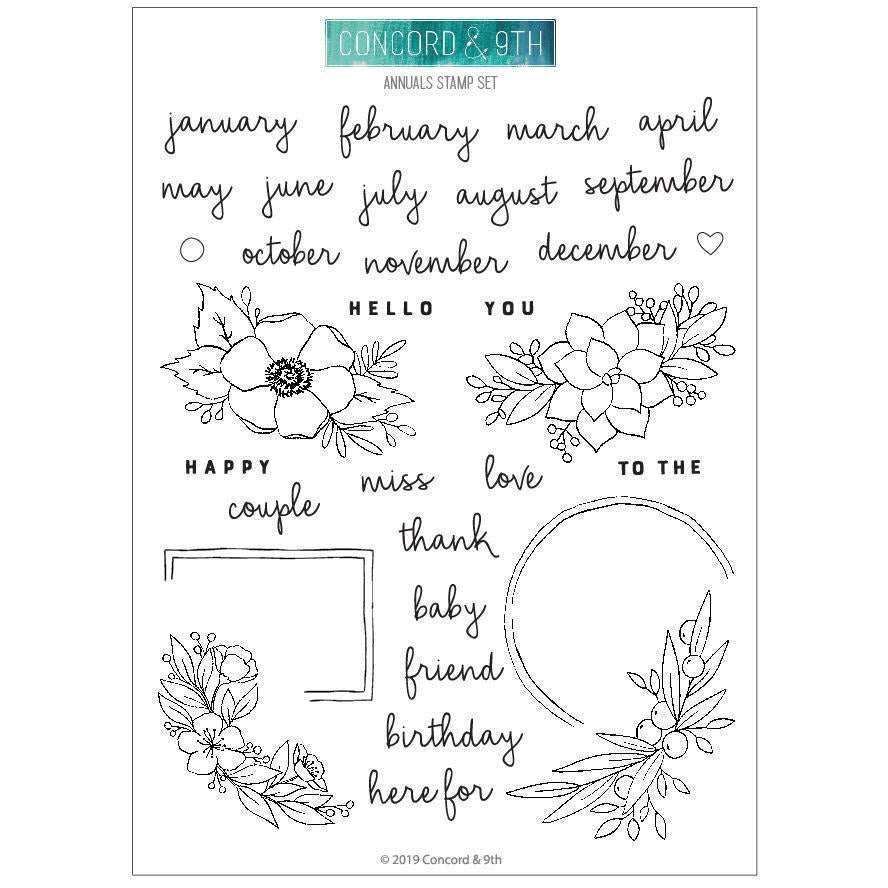 Concord & 9th - Annuals Stamp Set 