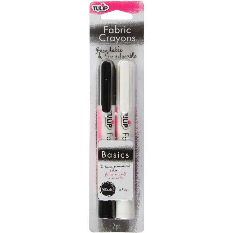Tulip Fabric Fun Crayons - Basics - 2 pack