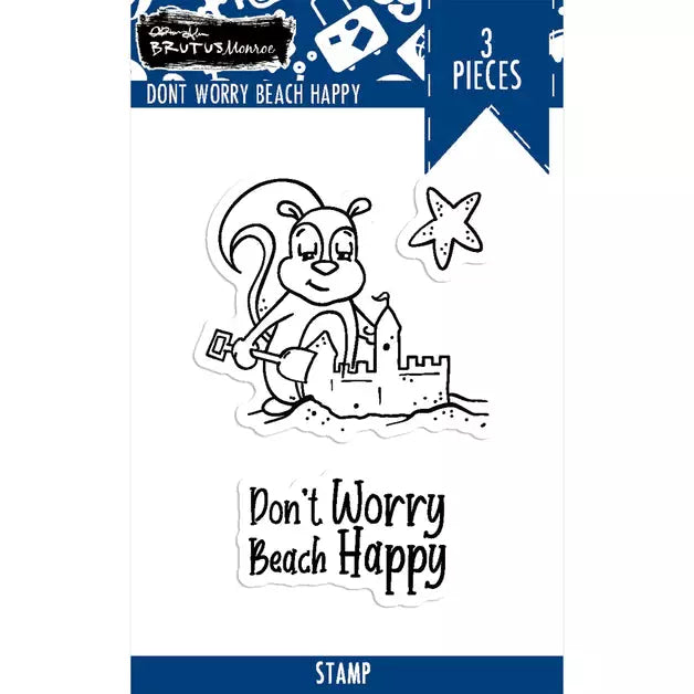 Brutus Monroe - Don't Worry Beach Happy Clear Stamps