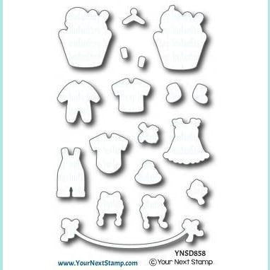 Your Next Stamp - Baby Clothes Line Stamp and Die