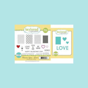 White Smoke Taylored Expressions - Banner Year - Love - Stamp & Die Combo
