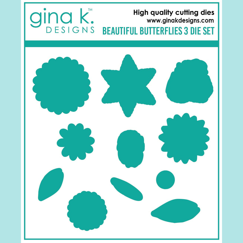 Gina K Designs - Beautiful Butterflies 3 Add-on Dies
