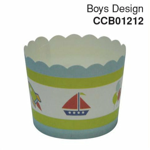 Flossy - Cupcake Case Boys Design Carton 25pc