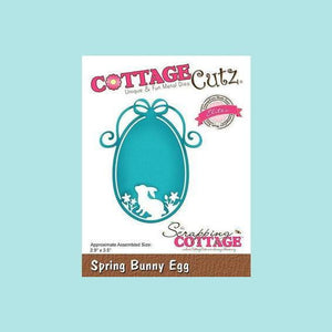Light Sea Green CottageCutz Die - Spring Bunny Egg