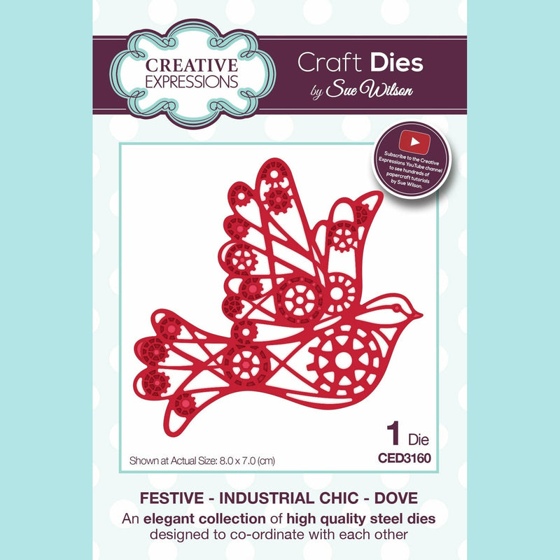 Creative Expressions - Festive Collection  - Industrial Chic - Dove