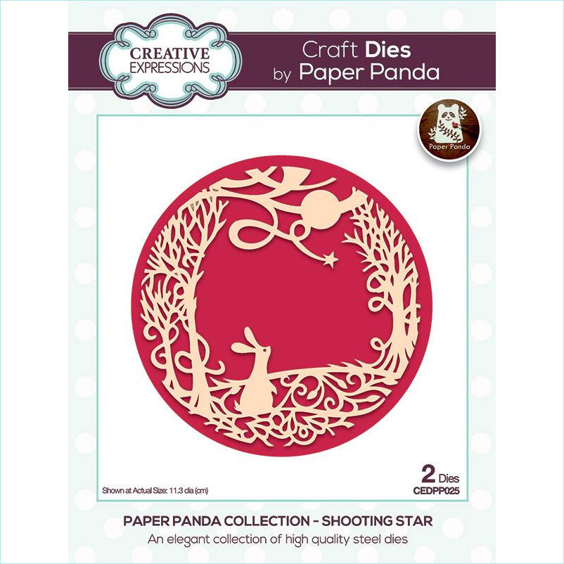 Creative Expressions - Craft Dies Paper Panda Collection - Shooting Star