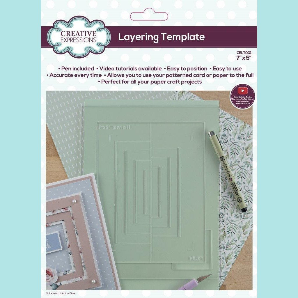 Creative Expressions - Layering Template 7 in x 5 in
