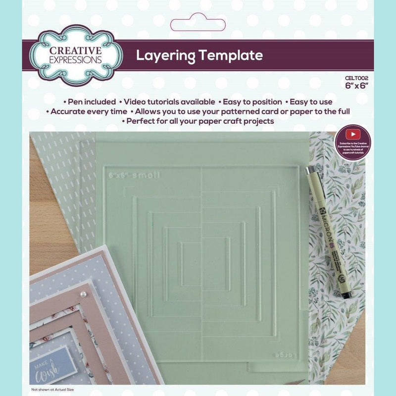 Creative Expressions - Layering Template 6 in x 6 in