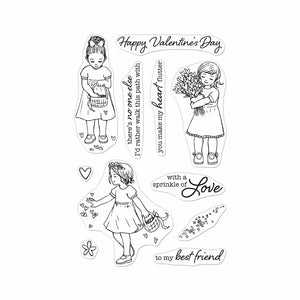 Hero Arts - Flower Girls Stamps