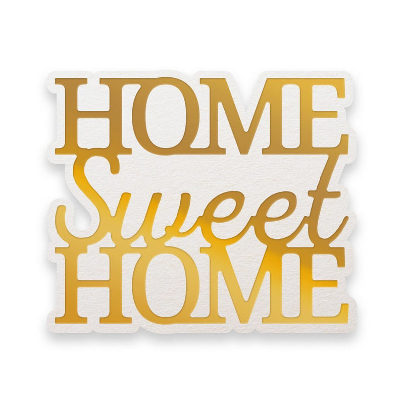 Couture Creations - Mini Cut, Foil & Emboss Die - Dazzlia - Home Swee Home Sentiment