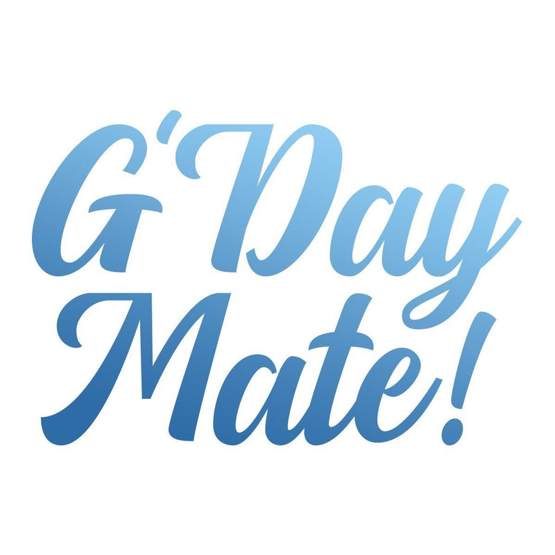 Couture Creations - Sunburnt Country - Mini Stamp - G'Day Mate P*