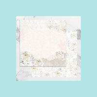 White Smoke Couture Creations - Peaceful Peonies - 12 x 12 in Double Sided Designer Paper
