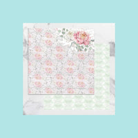Misty Rose Couture Creations - Peaceful Peonies - 12 x 12 in Double Sided Designer Paper