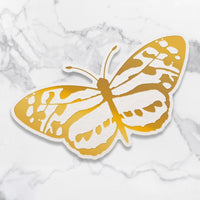 Couture Creations - Peaceful Peonies - Cut Foil & Emboss Die - Spotted Butterfly