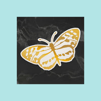 Goldenrod Couture Creations - Peaceful Peonies - Cut Foil & Emboss Die - Spotted Butterfly
