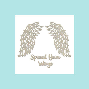 White Smoke Couture Creations - Steampunk Dreams - Chipboard - Spread Your Wings