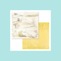 Light Goldenrod Couture Creations - Sweeping Plains Collection - Double Sided Patterened Papers