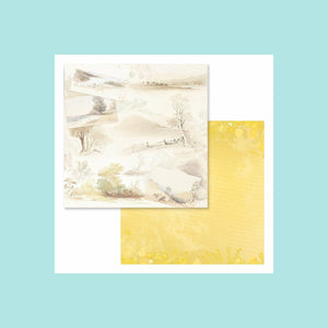 Light Goldenrod Couture Creations - Sweeping Plains Collection - Double Sided Patterened Papers