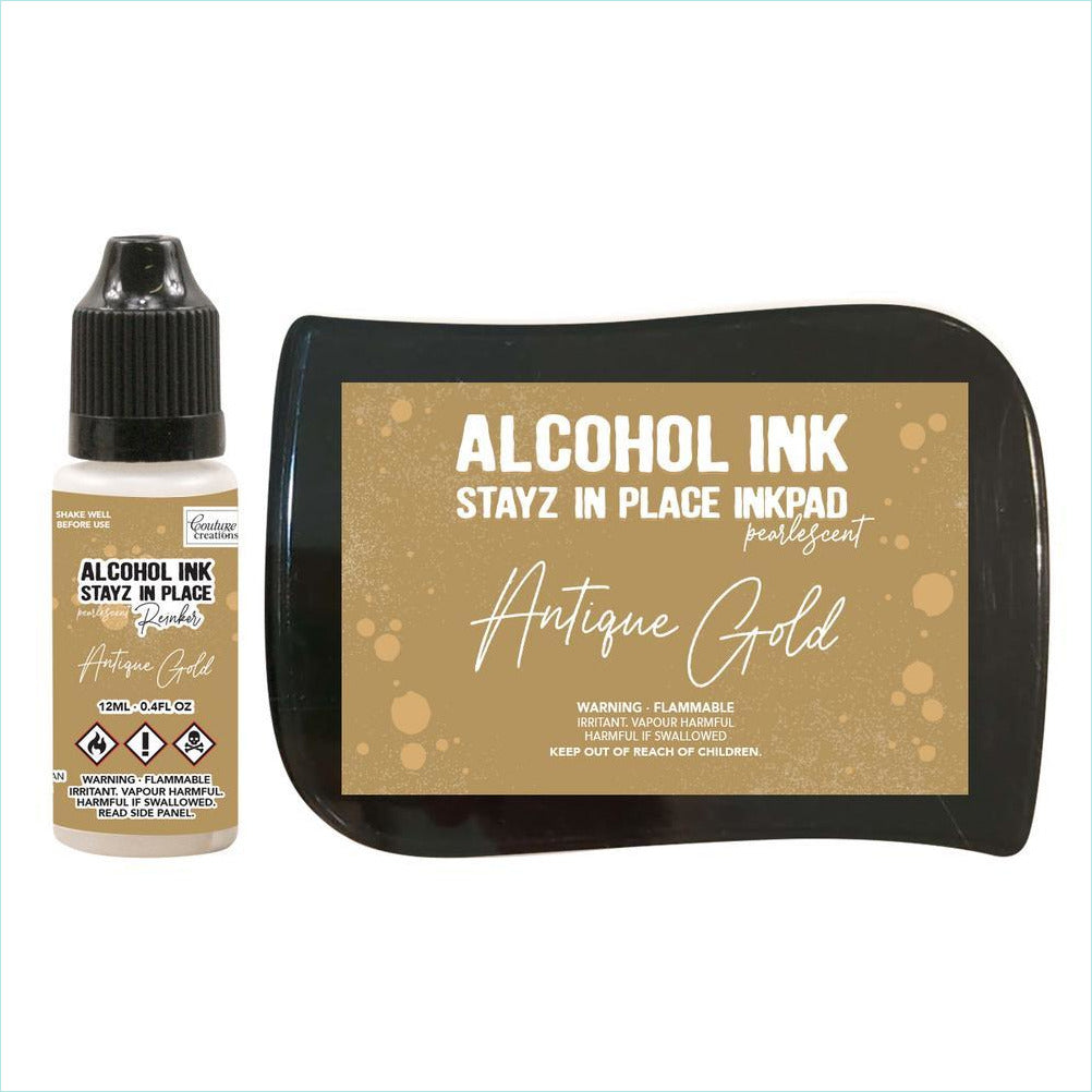 Couture Creations - Stayz In Place Alcohol Ink Pad with 12ml Reinker