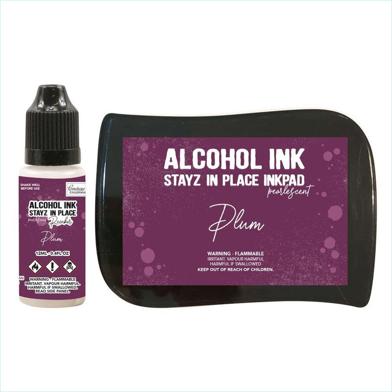 Couture Creations - Stayz in Place Alcohol Ink Pad with 12ml reinker