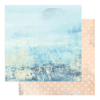 Powder Blue Couture Creations - Tina Ollett's Seaside Girl Collection - 12" x 12" Double Sided Paterned Papers
