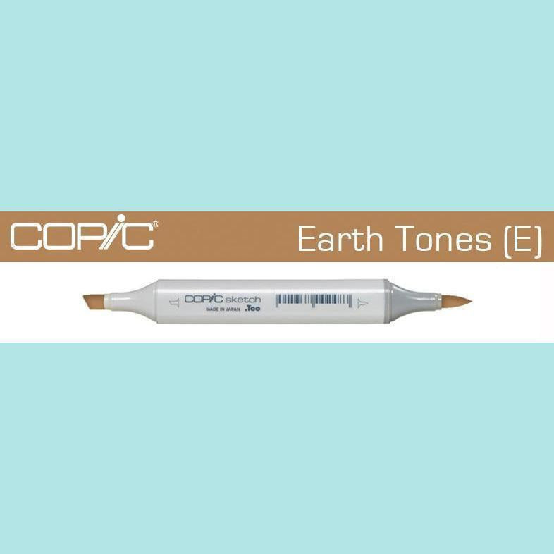 Dark Khaki Copic Markers SKETCH  - Earth Tones [E] Collection