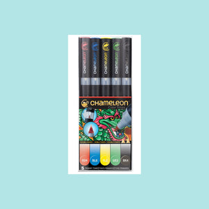 Dark Slate Gray Chameleon 5-Pen Tones Set