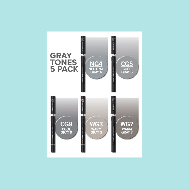 White Smoke Chameleon 5-Pen Tones Set
