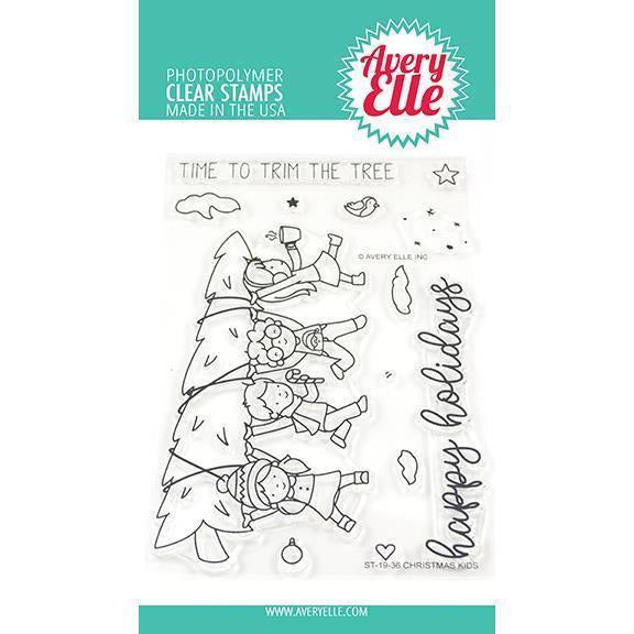 Avery Elle - Christmas Kids Clear Stamps and Dies