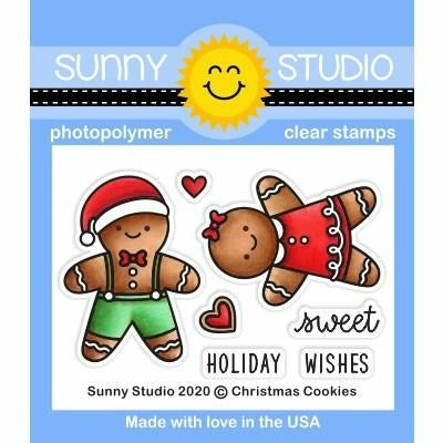 Light Blue Sunny Studio Stamps -  Christmas Cookies Stamps and Dies