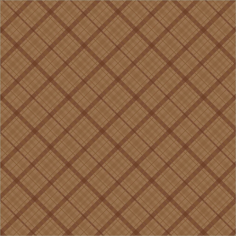 Core'dinations - Core Basics Patterned Cardstock BROWN PLAID