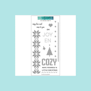 White Smoke Concord & 9th COZY CHRISTMAS Stamp and Die Sets