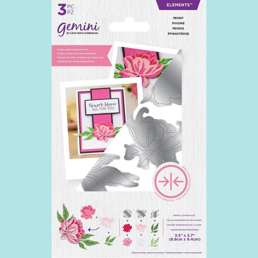 Crafter's Companion - Gemini Elements Double-Sided Flower Die - Peony