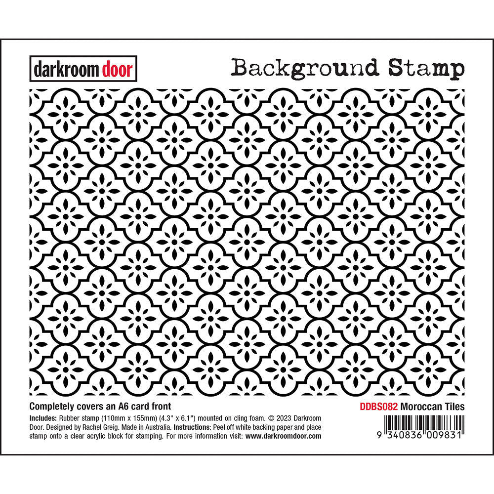 Darkroom door - Background Stamp - Moroccan Tiles