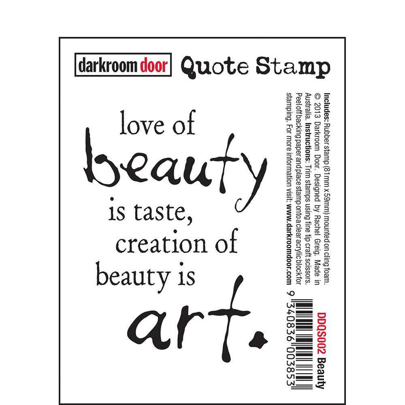 Darkroom Door - Quote Stamp - Beauty