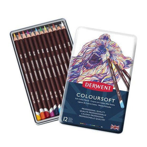 Derwent - Coloursoft Pencils Sets 12 TIN