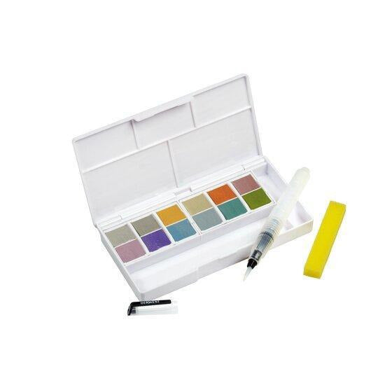 Derwent - Metallic Paint Pan Studio Set 12 Colors