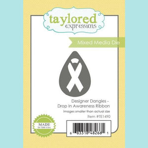 Taylored Expressions - Designer Dangles - Drop in Awareness Ribbon
