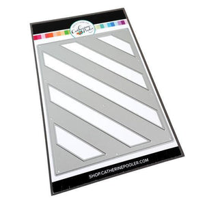 Catherine Pooler - Diagonal Stripe Cover Plate Die