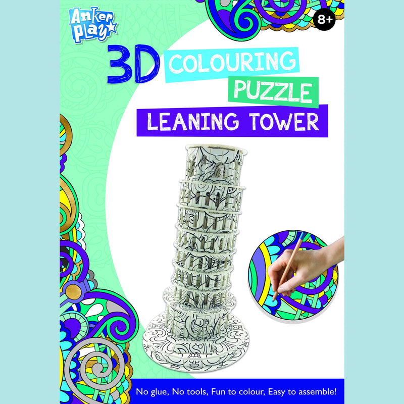 Anker Play - 3D Colouring Puzzle - Leaning Tower